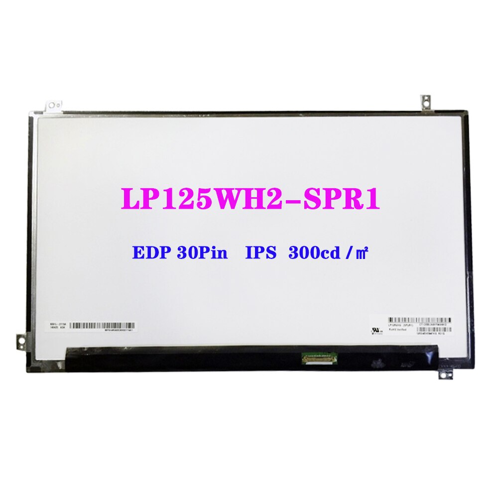 Ʈ Ʈ LCD ũ LP125WH2-SPR1 LED ÷ г, EDP 30 , 1366x768, 12.5 ġ
